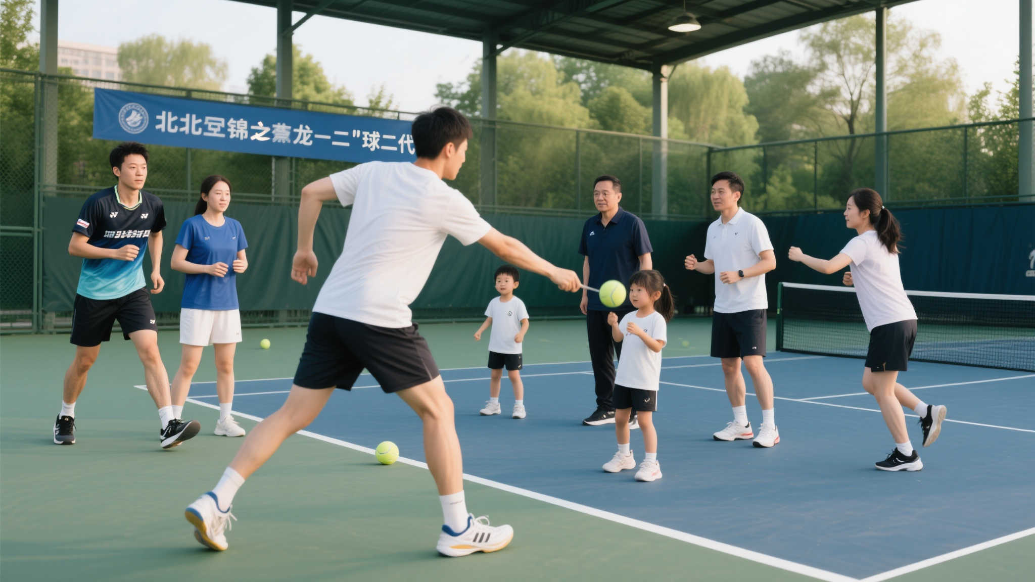 与“北航锦织圭”龙队、泰山馆长曹总及“球二代”球球共赴晨练时光
